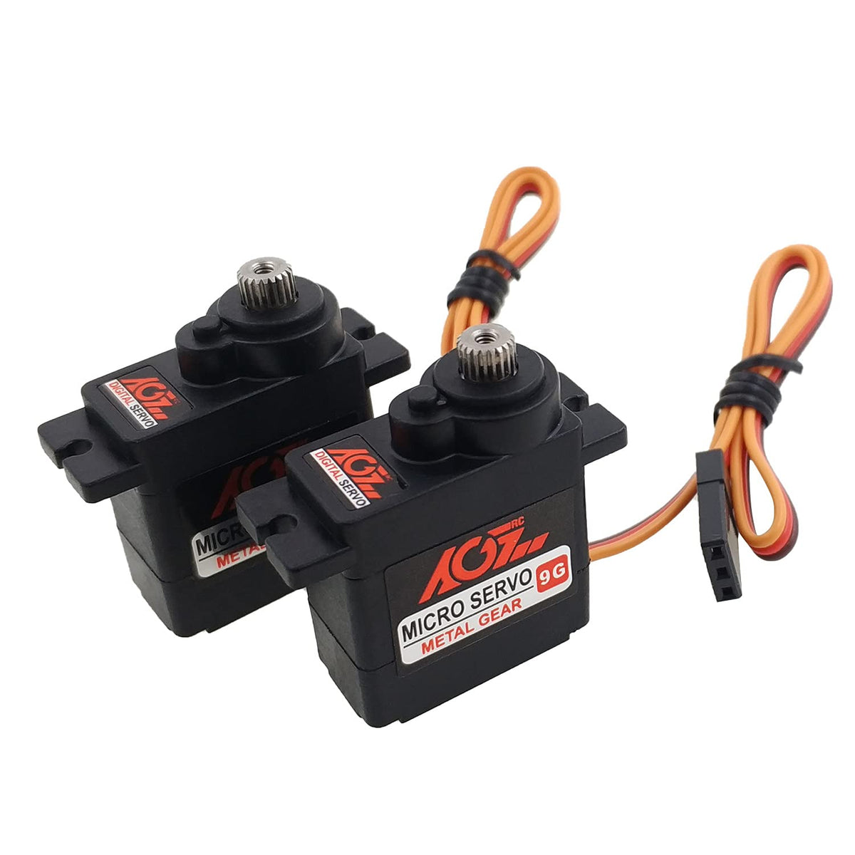 AGFRC B11DLS 2.8KG Micro RC Servo Kit, 2-Pack
