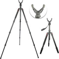 Adjustable Shooting Tripod for Rifles,Shooting Stick 3-in-1 Convertible Tripod/Monopod/Bipod, 22.8″-61″ Height