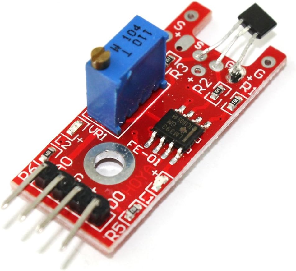 3 Pack KY-024 Linear Magnetic Hall Switches Speed Counting Sensor Module Diy Starter Kit