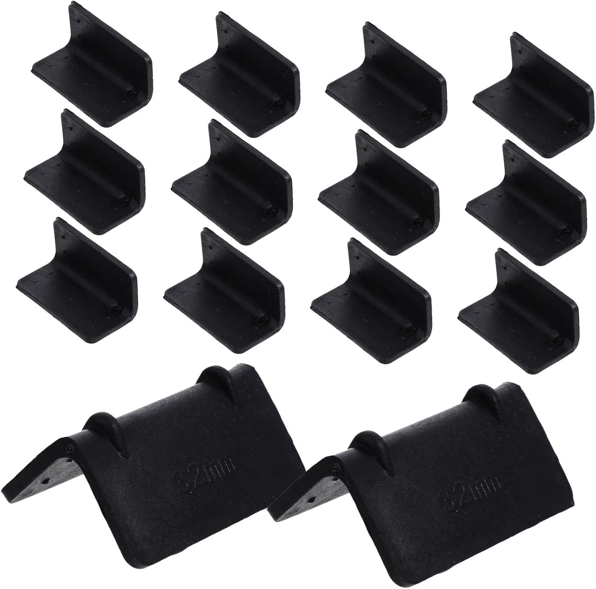 Plastic Corner Protectors 100 Pack Black L Shaped Cargo Guards