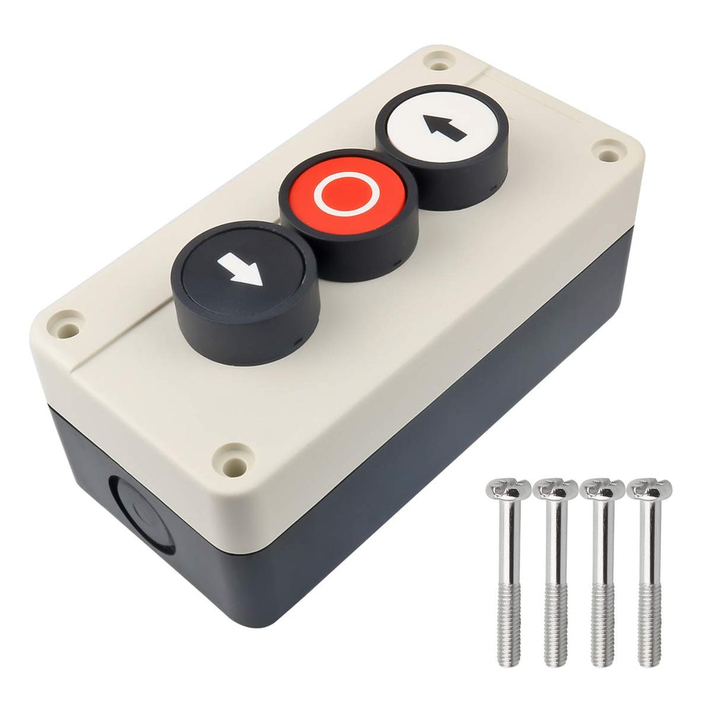 Push Button Switch Station Momentary NO Black,NC Red,NO White 400V 10A/6A