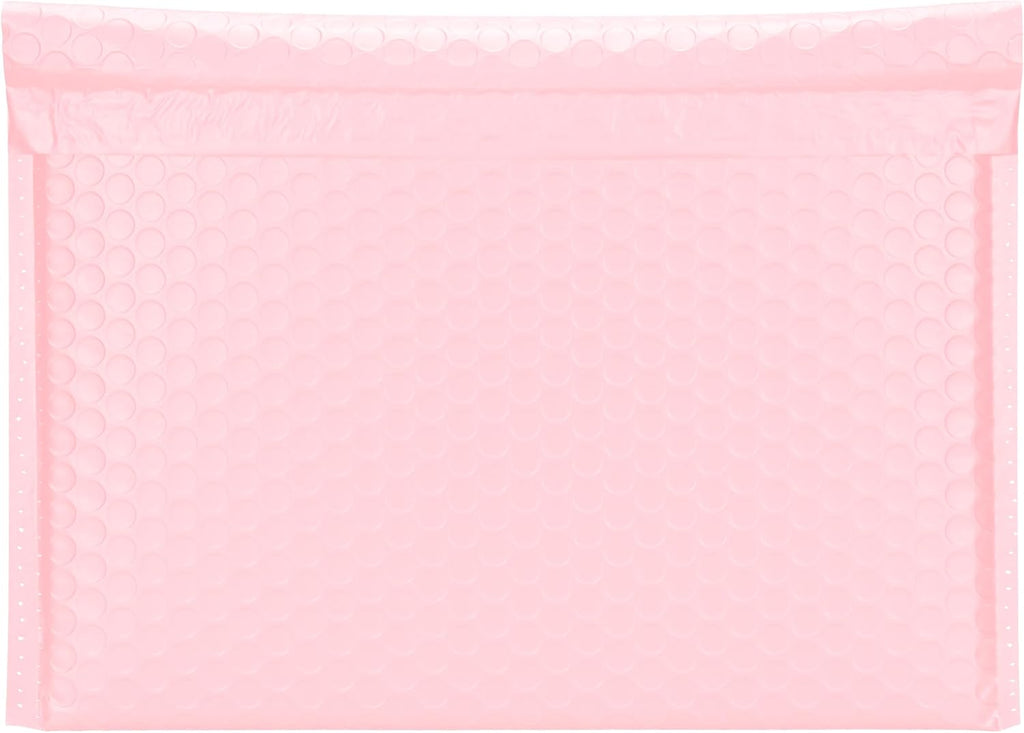 Light Pink Side-Loading Bubble Mailers 12 x 9 Inches,Pack of 27