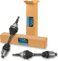 TRQ Front 2 Piece CV Axle Shaft Assembly Set
