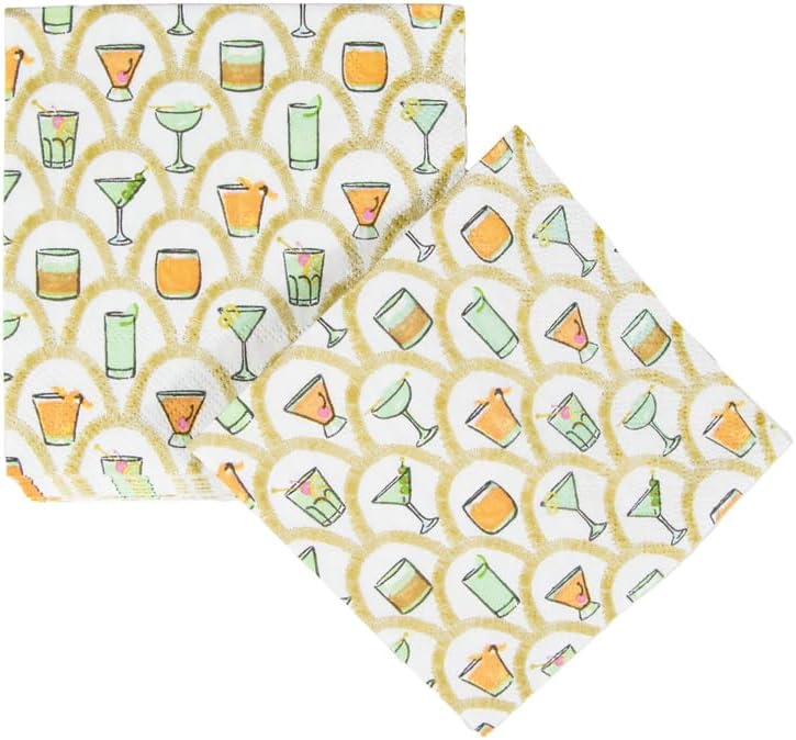 Deco Cocktails Cocktail Napkins - 20 Per Package