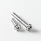 M12 x 50mm (6 Pack) Metric Flat Head Hex Socket Cap Screws Bolts, 304 Stainless Steel 18-8, Hex Drive, Bright Finish, Fully Machine Thread