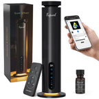 Waterless Essential Oil Diffuser, 2000 Sq.Ft, Smart App & Remote Control