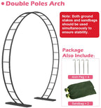 Extra Large Wedding Arch for Ceremony 8.5Ft Wide 7.4Ft High,Black