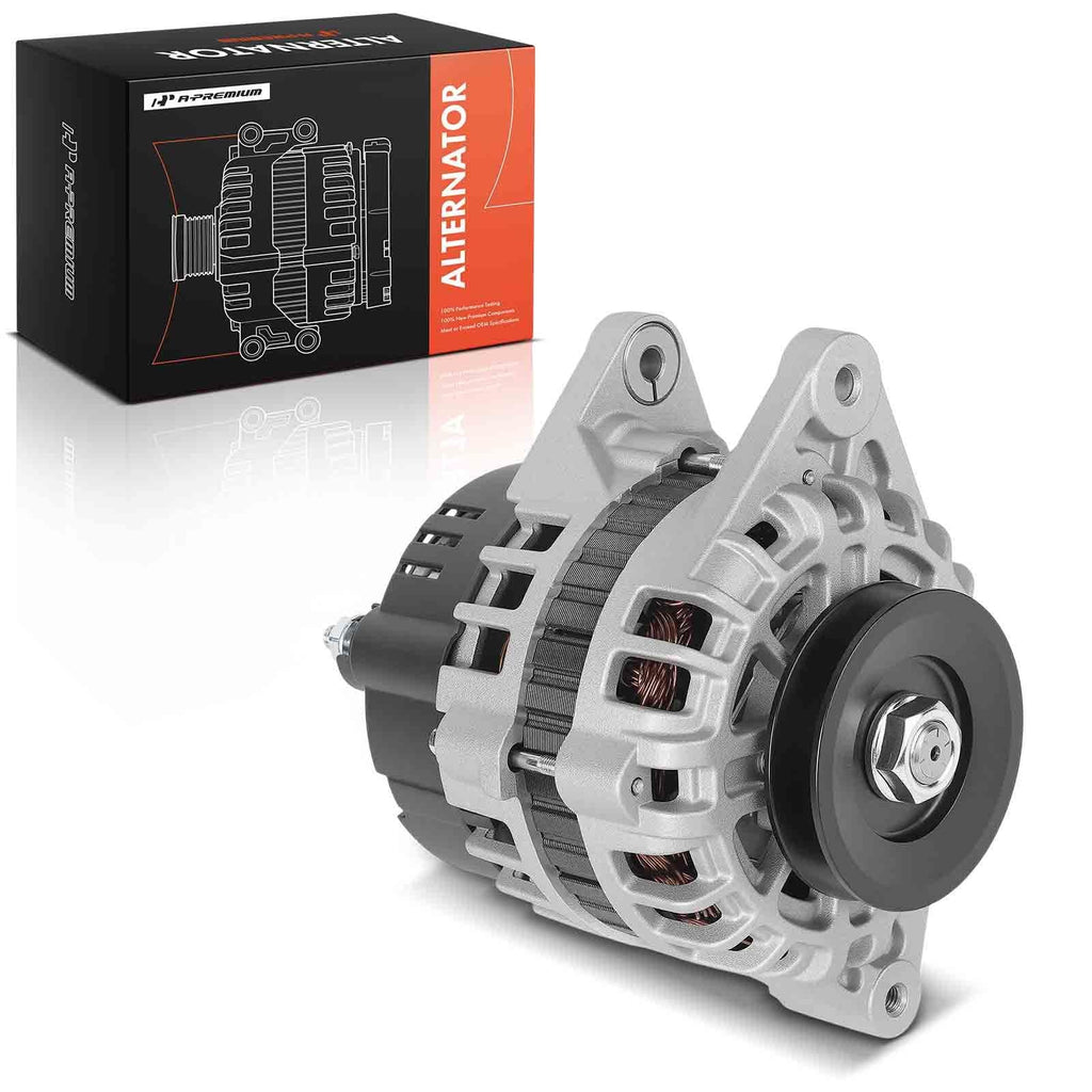 A-Premium Alternator, 12V 90A 1-Groove Pulley CW, Compatible with Bobcat