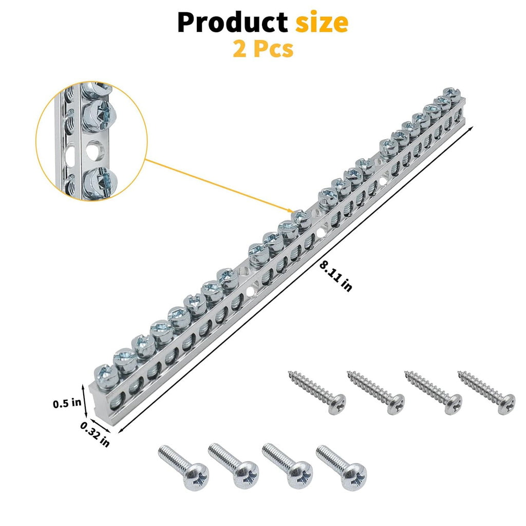 Ground Bar Kit for Square D 2 Pack