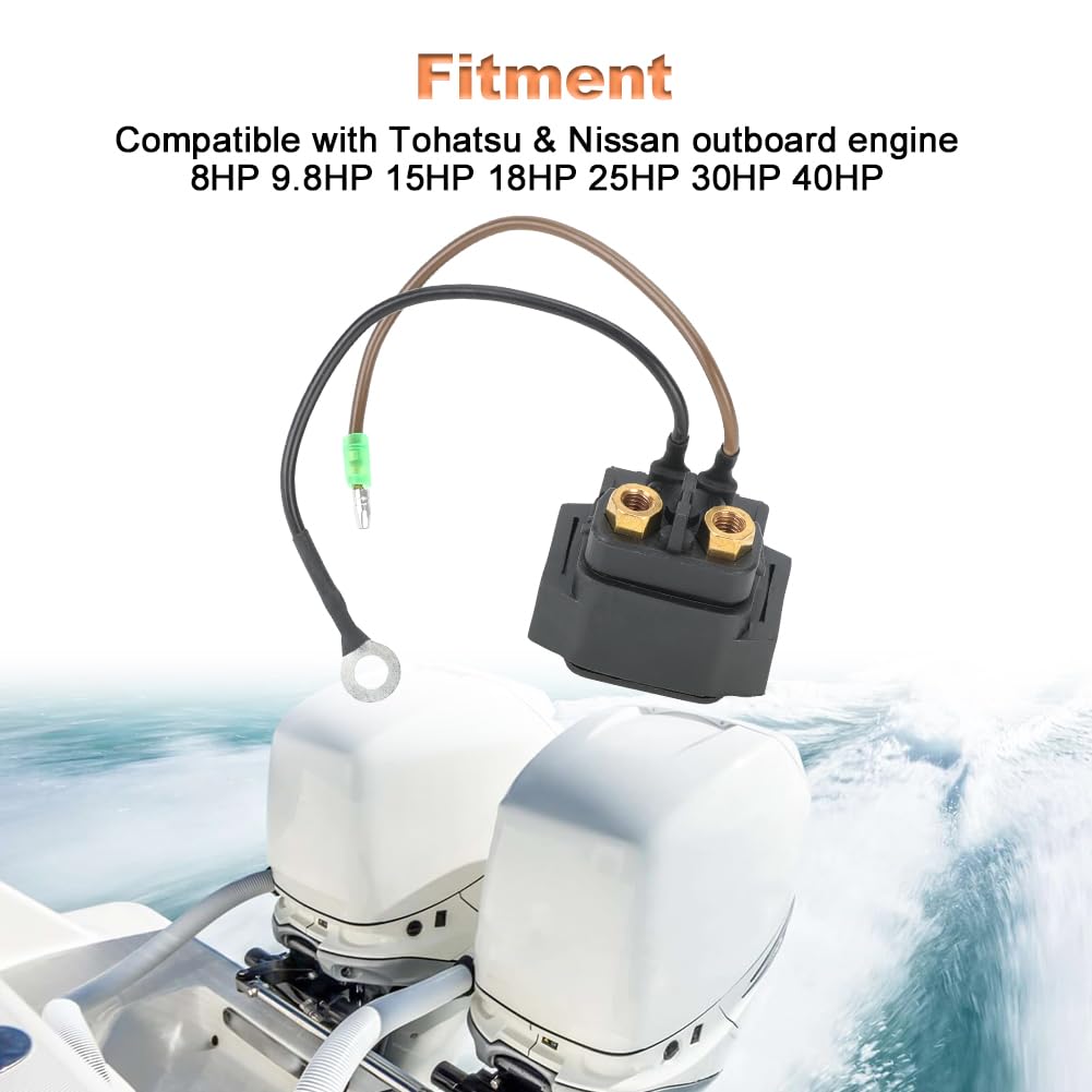 Starter Solenoid Relay Compatible with Tohatsu & Nissan Outboard Engine