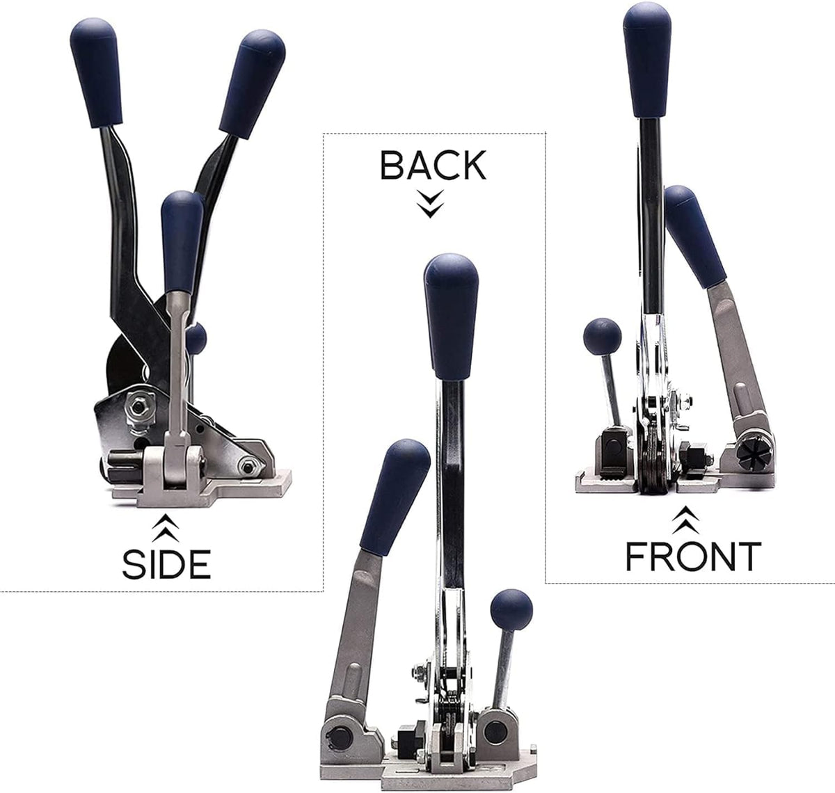 3 in 1 Strapping Packing Machine, Manual Strap Tensioner Crimper, Belts Banding Tool Packing Machine