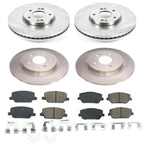 PowerStop Z17 Replacement Brake Pad & Rotor Kit Front & Rear KOE8308