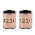 Skweawert 2Pcs Sleeve Bearing 12mm Bore x 16mm OD x 20mm Length Plain Bearings Wrapped Oilless Bushings for Printing Machines, Textile Machines, Hydraulic Transport Vehicles