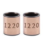 Skweawert 2Pcs Sleeve Bearing 12mm Bore x 16mm OD x 20mm Length Plain Bearings Wrapped Oilless Bushings for Printing Machines, Textile Machines, Hydraulic Transport Vehicles