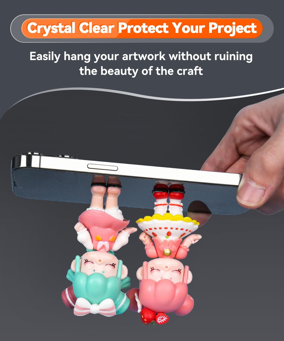 Large Mounting Putty No Trace, Museum Double Sided Tape Glue Adhesive Dots Clear Sticky Tack, Non-Toxic Picture