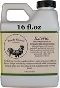 Exterior Wood Finishing Oil- Tung Oil, Linseed Oil and Beeswax, 16 fl.oz