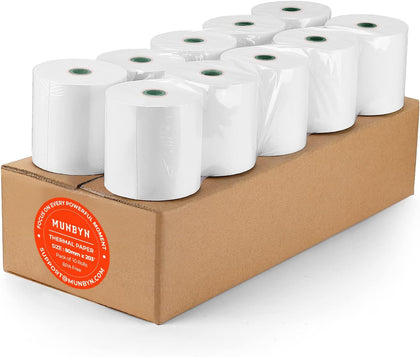 Thermal Paper 3 1/8 x 230ft, 10 Rolls Receipt Paper Work for Star Micronics TSP100 TSP143 Epson 80mm Receipt Printer