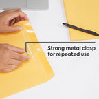 10x13 Kraft Clasp Envelopes, Brown, Heavyweight, 100/Pack