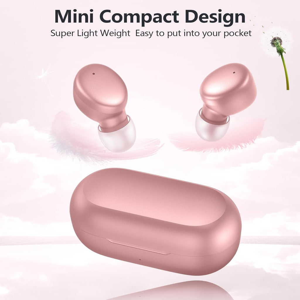 S8 Mini Wireless Earbuds Bluetooth 5.3 in Ear Light-Weight Headphones,60Hrs Playtime Ear Buds with Charging