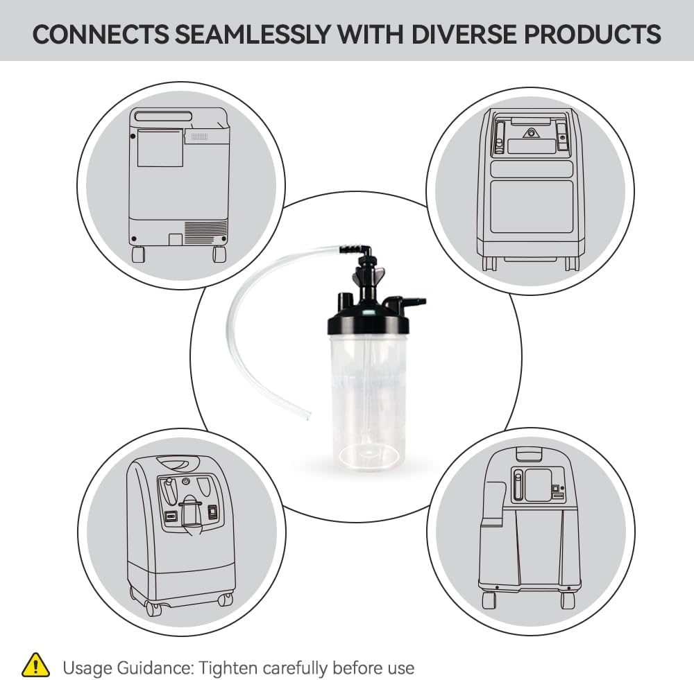 Oxygen Humidifier Bottle for Oxygen Concentrator
