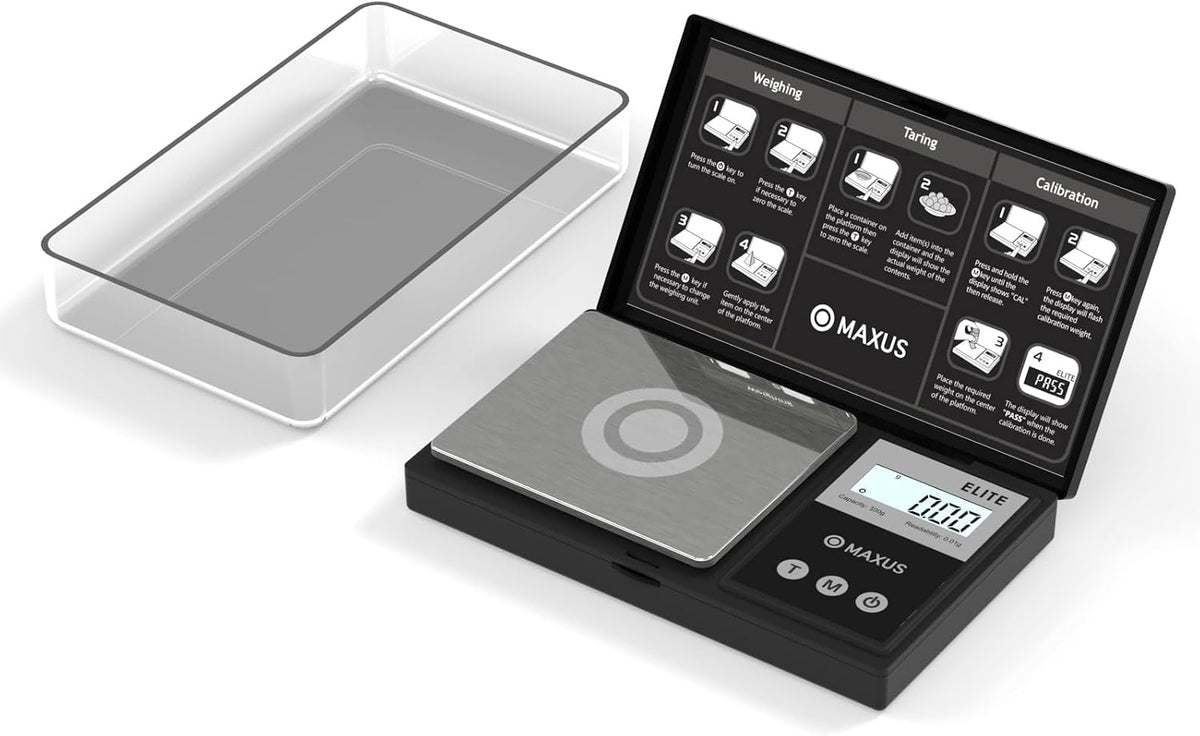 Digital Pocket Gram Scale 500g x 0.01g High Precision with Tray