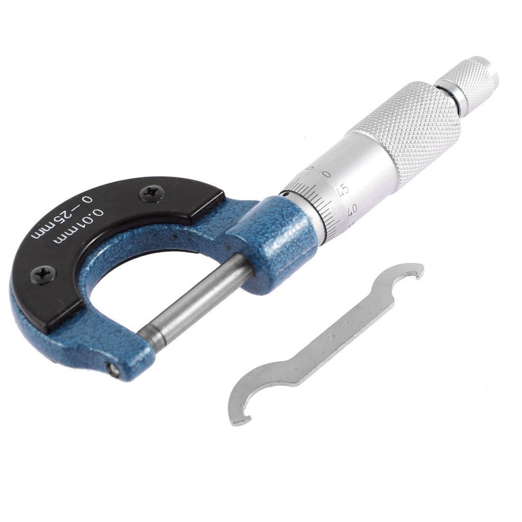 Outside Micrometer,0-25mm Measuring Range, 0.01mm Graduation