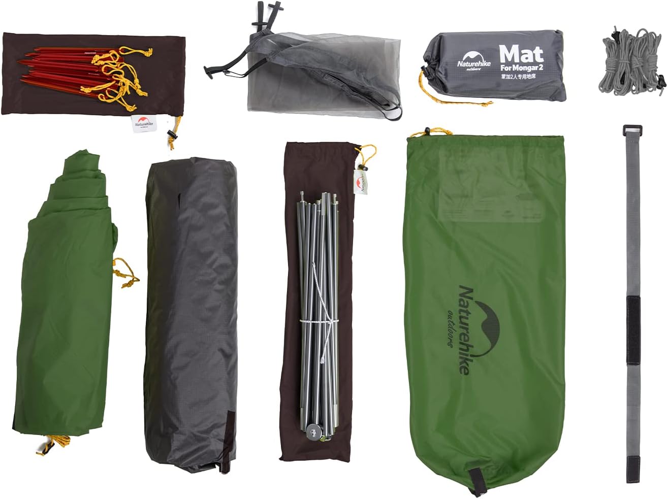 Mongar 2-Person 3-Season Backpacking Tent Lightweight Waterproof Double Layer Easy Setup Camping Hiking Tent with