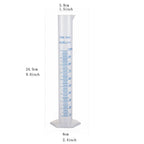 100ml Plastic Graduated Cylinder, Hexagonal Base, Double Scale