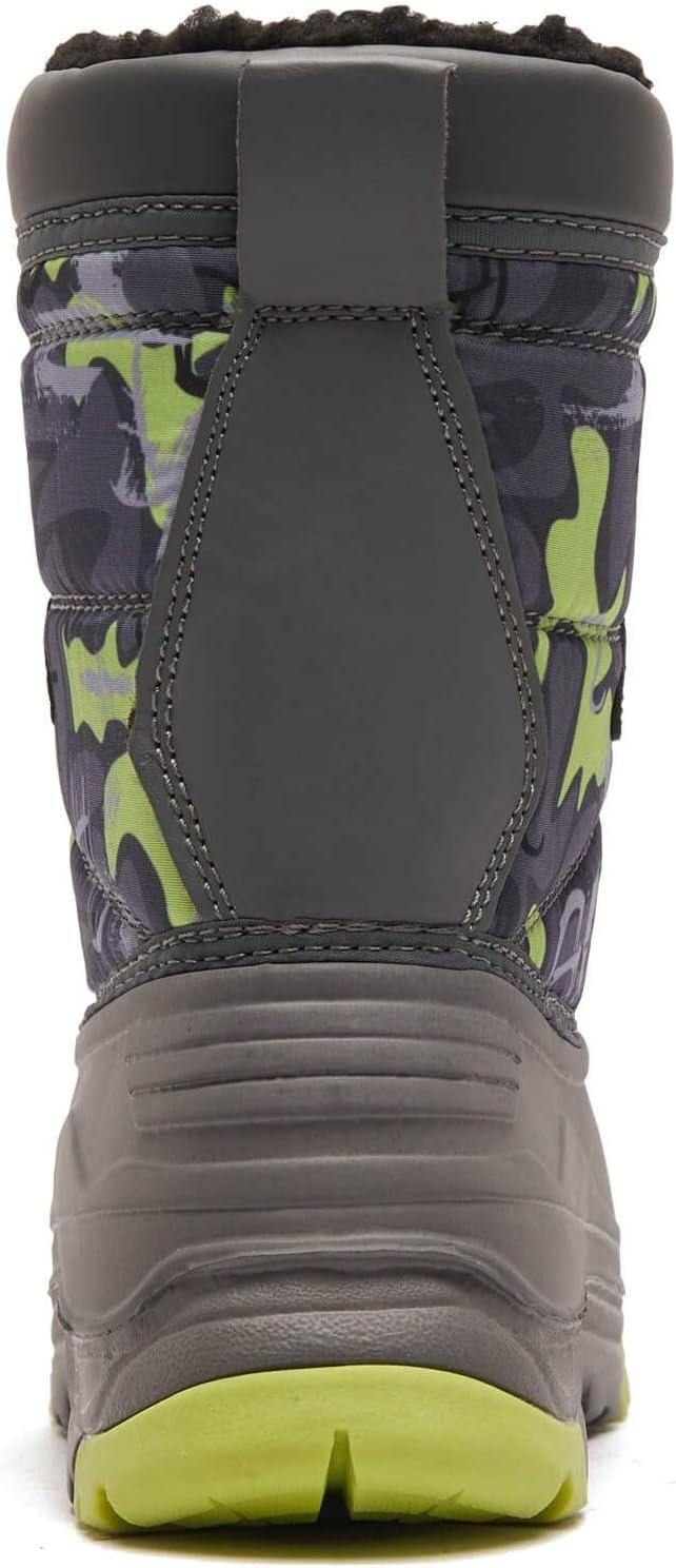 Boys' Waterproof Winter Snow Boots with Insulation for Cold Weather