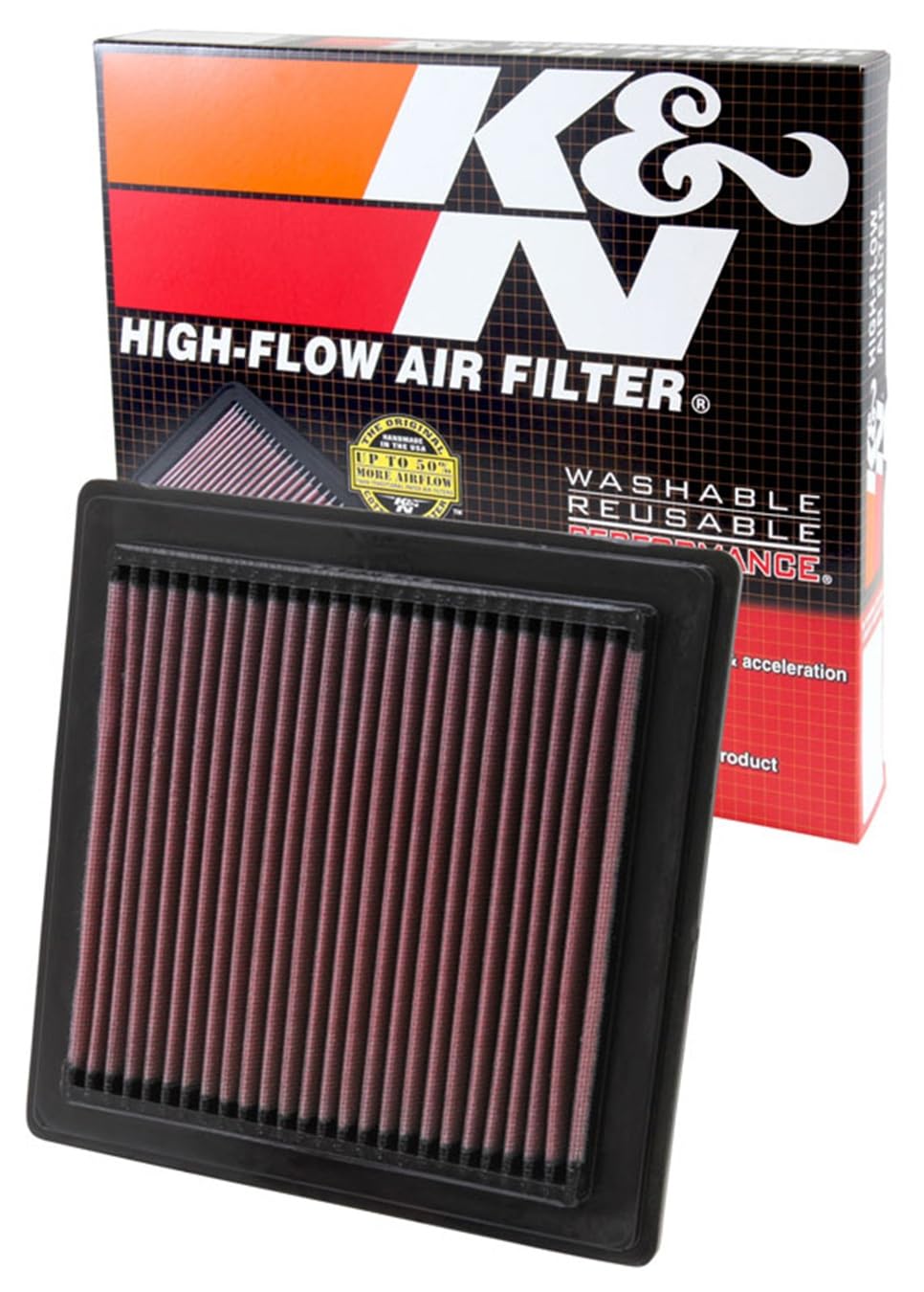 K&N Engine Air Filter: High Performance, Powersport Air Filter, PL-5003