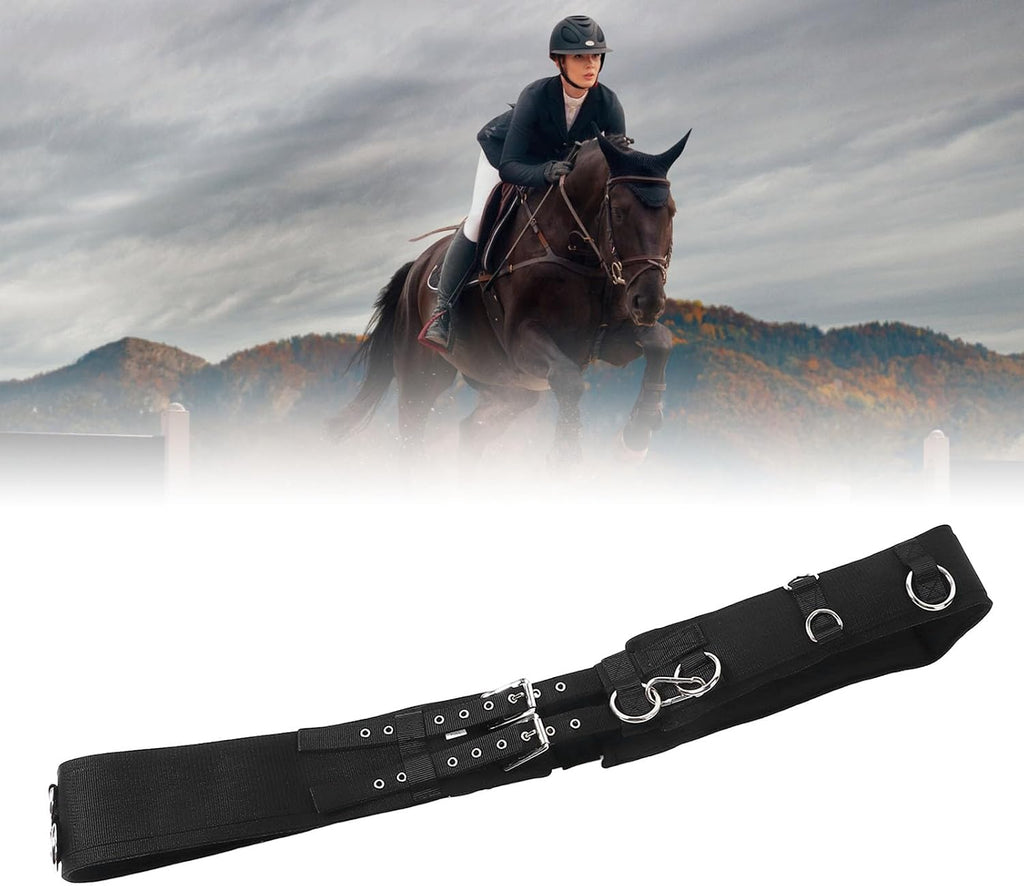 Horse Surcingle, Horse Training Surcingle, Lunging Surcingle, Adjustable Length Professional Training Surcingle for