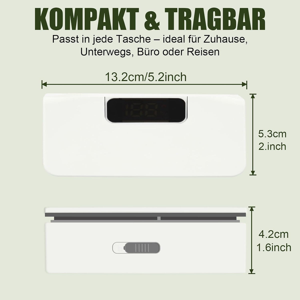 Mini Bag Sealer, 8 Gear Adjustable Bag Sealer for Plastic Bags