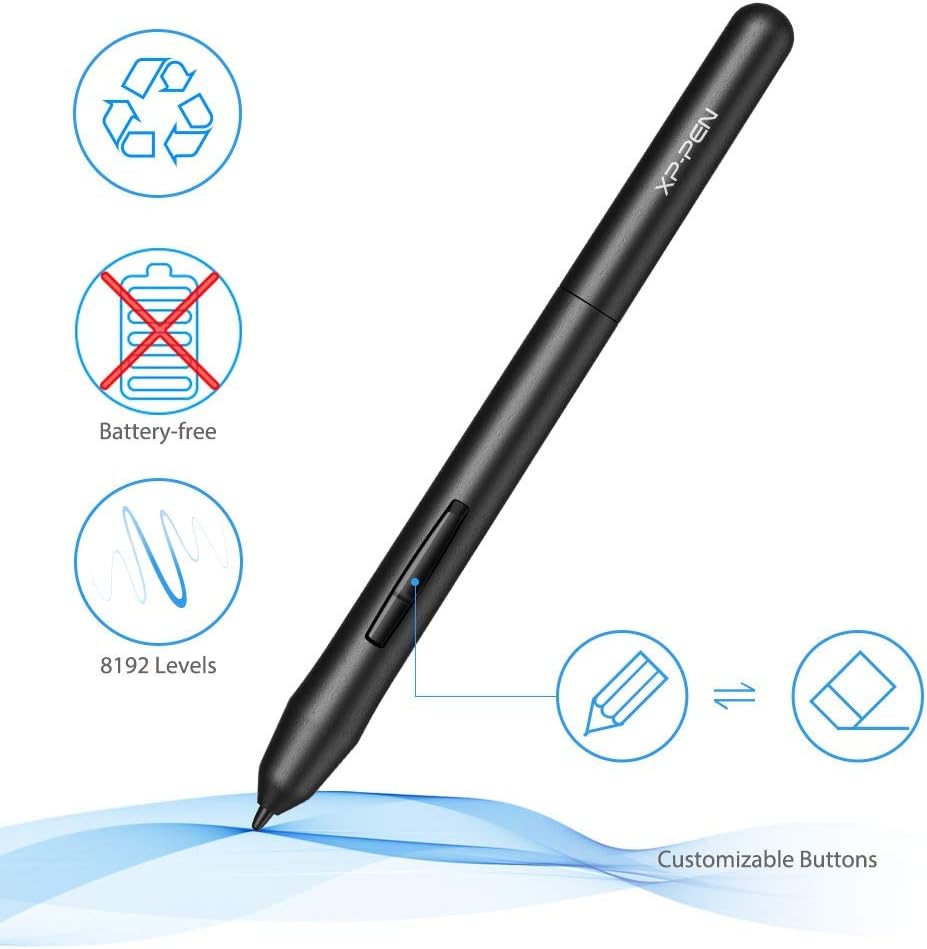 Drawing Tablet XPPen G430S OSU, Graphic Drawing Tablet with 8192 Levels Pressure Battery-Free Stylus, 4 x 3 inch