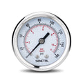 SENCTRL 0-160 Psi Pressure Gauge, 1/4" NPT Back Mount