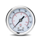 SENCTRL 0-160 Psi Pressure Gauge, 1/4" NPT Back Mount