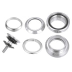 34mm 1-1/8" Threadless Bicycle Headset with Top Cap Silver Tone