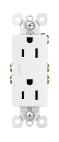 Legrand Radiant 15 Amp Decorator Duplex Outlet White 1 Pack