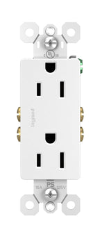 Legrand Radiant 15 Amp Decorator Duplex Outlet White 1 Pack