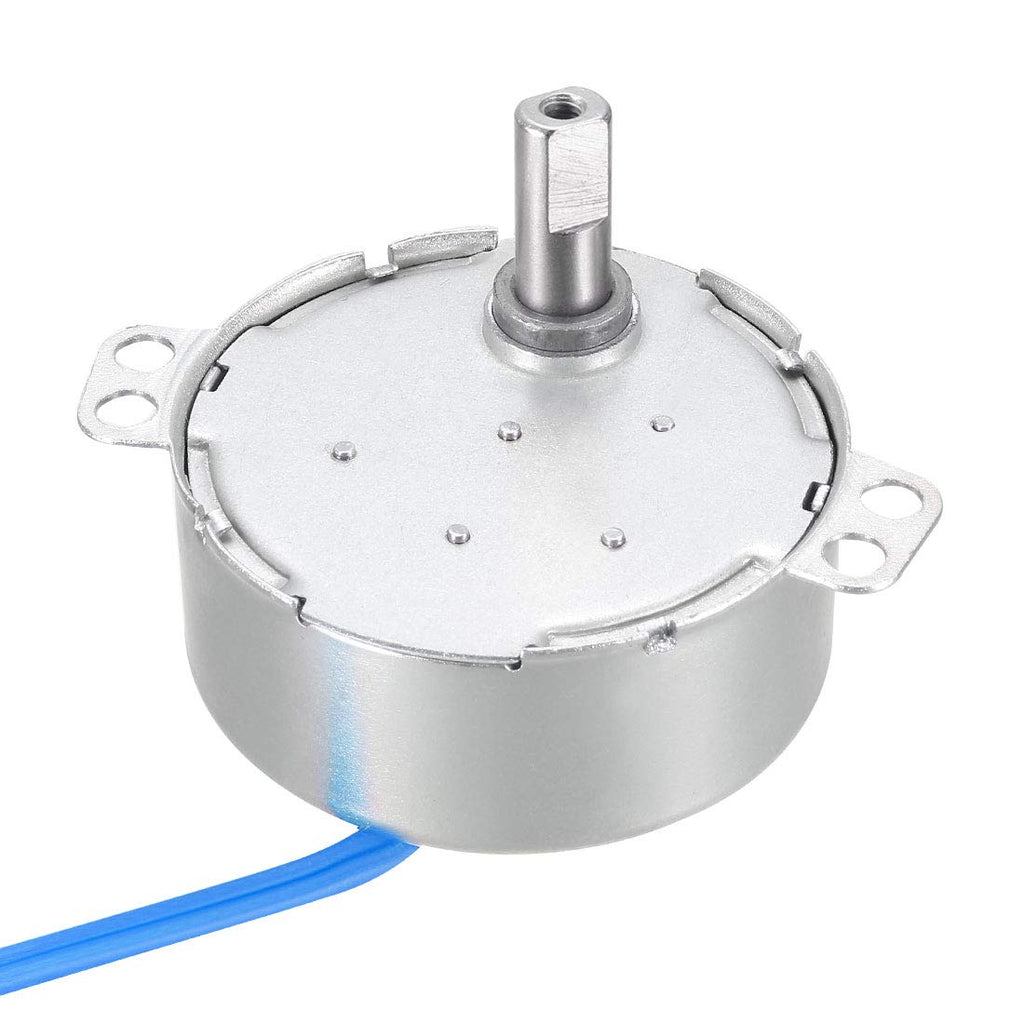 uxcell Synchronous Motor AC 100-127V 4-5RMP 50-60Hz 4W Double Flat Shaft CW/CCW