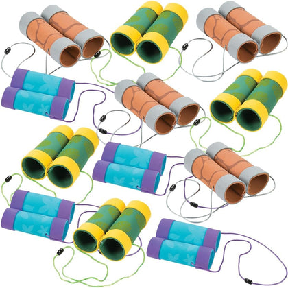 Binoculars for Kids Craft Kit 12 Pack - Kids Binoculars Bulk Set for Sunday School Crafts & VBS Vacation Bible School