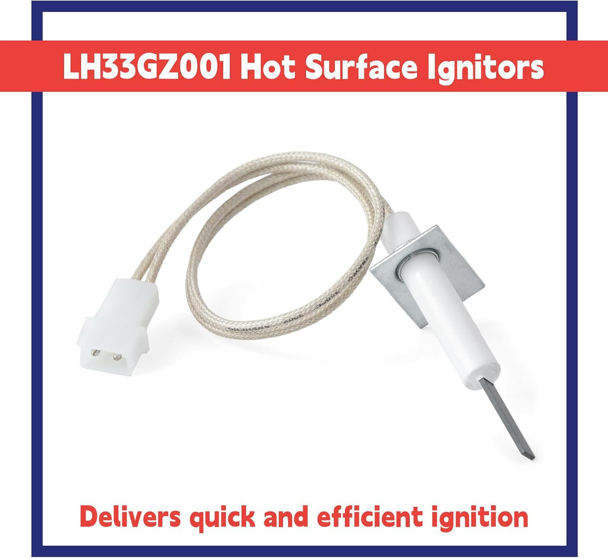 LH33GZ001 Hot Surface Ignitors Replacement for Carrier for Bryant for Payne Furnace, Replace LH33ZG001 1176919 789A-751A1 41-426N Silicon Nitride Igniters