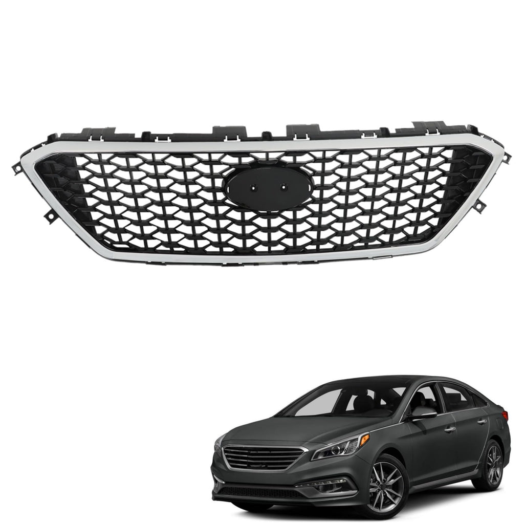 labwork Front Upper Bumper Grille Replacement for Sonata 2015-2017