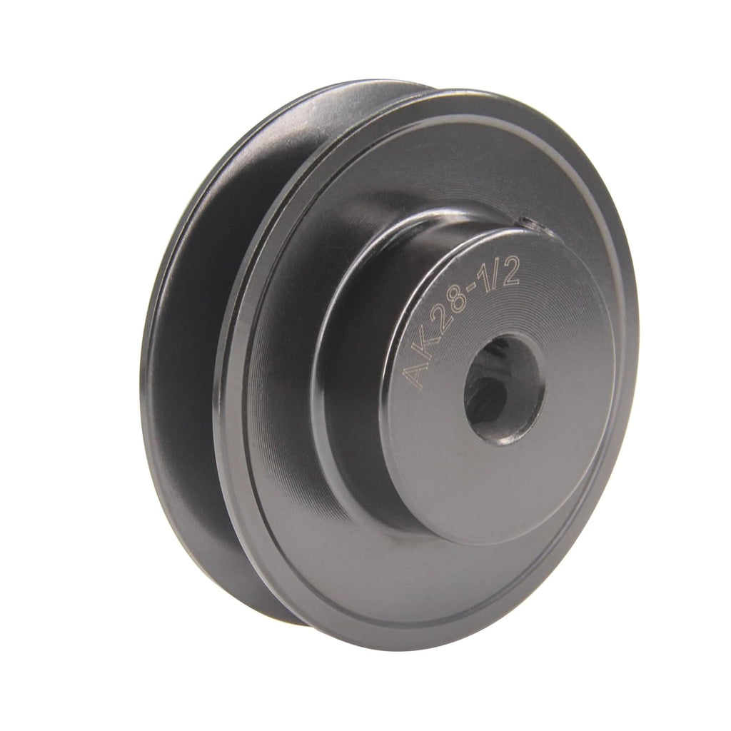 AK28-1/2 Bore Single Groove Web Sheave 2.8" OD 1/2" Bore V Belt Sheave Cast Iron
