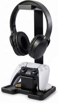 Gaming Accessories Headset Stand with Game Controller Holder & Storage Base, Stylish Gamer Gifts for Men Teenage Boy