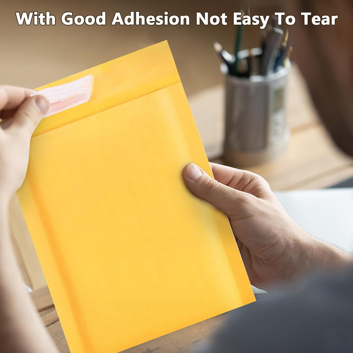 Kraft Bubble Mailers 8.5x11inch 50Pack Yellow Self-Seal Padded Envelopes Bubble Opaque Padded Mailers Shipping Bags