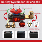 TAINECTC 2 Pcs Battery Disconnect Switch with LED for Battery Anti-Drain