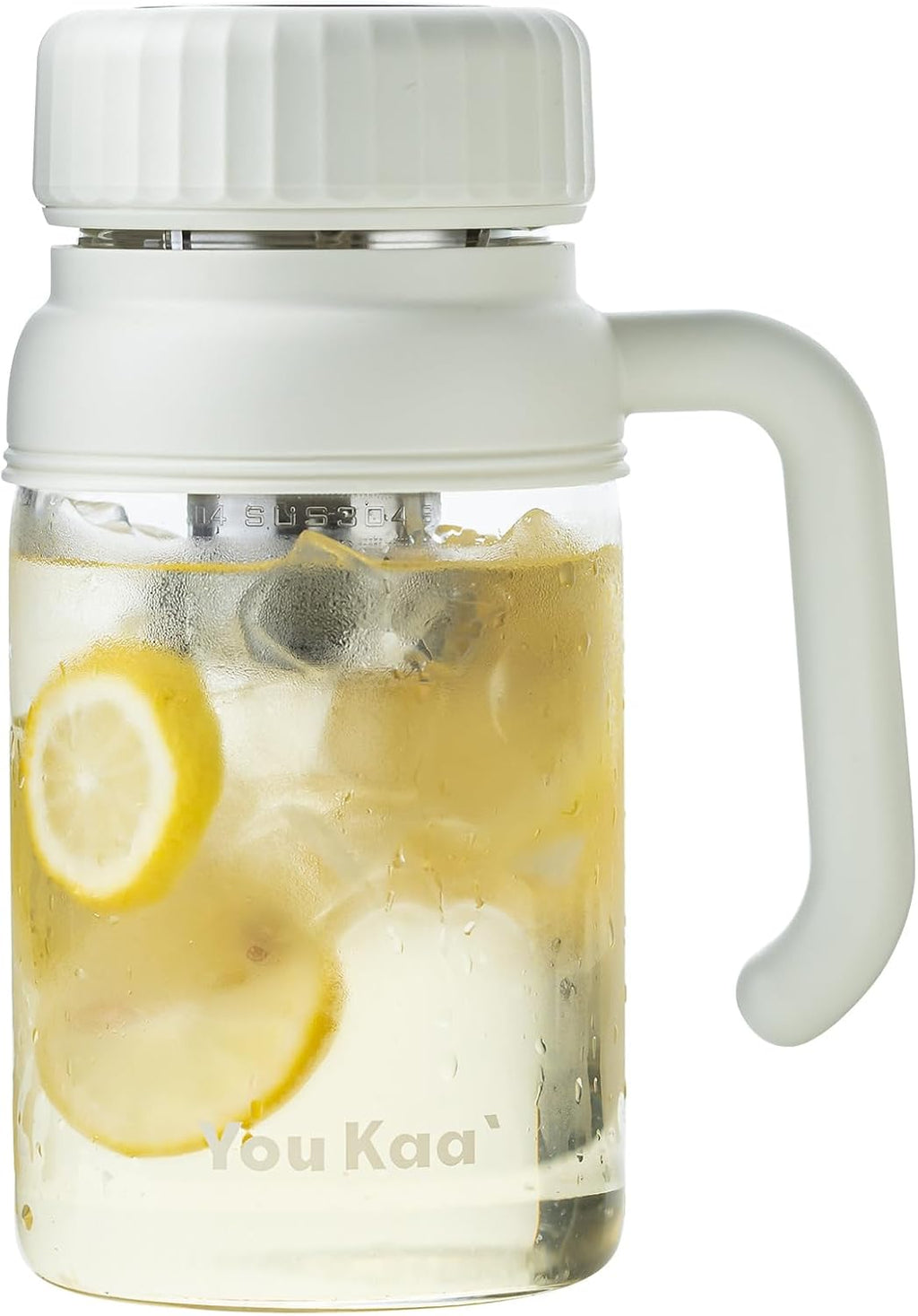 32oz Tea Infuser Bottle - Large Glass Water Bottle with Removable Infuser for Loose Leaf Tea & Fruit, Leakproof