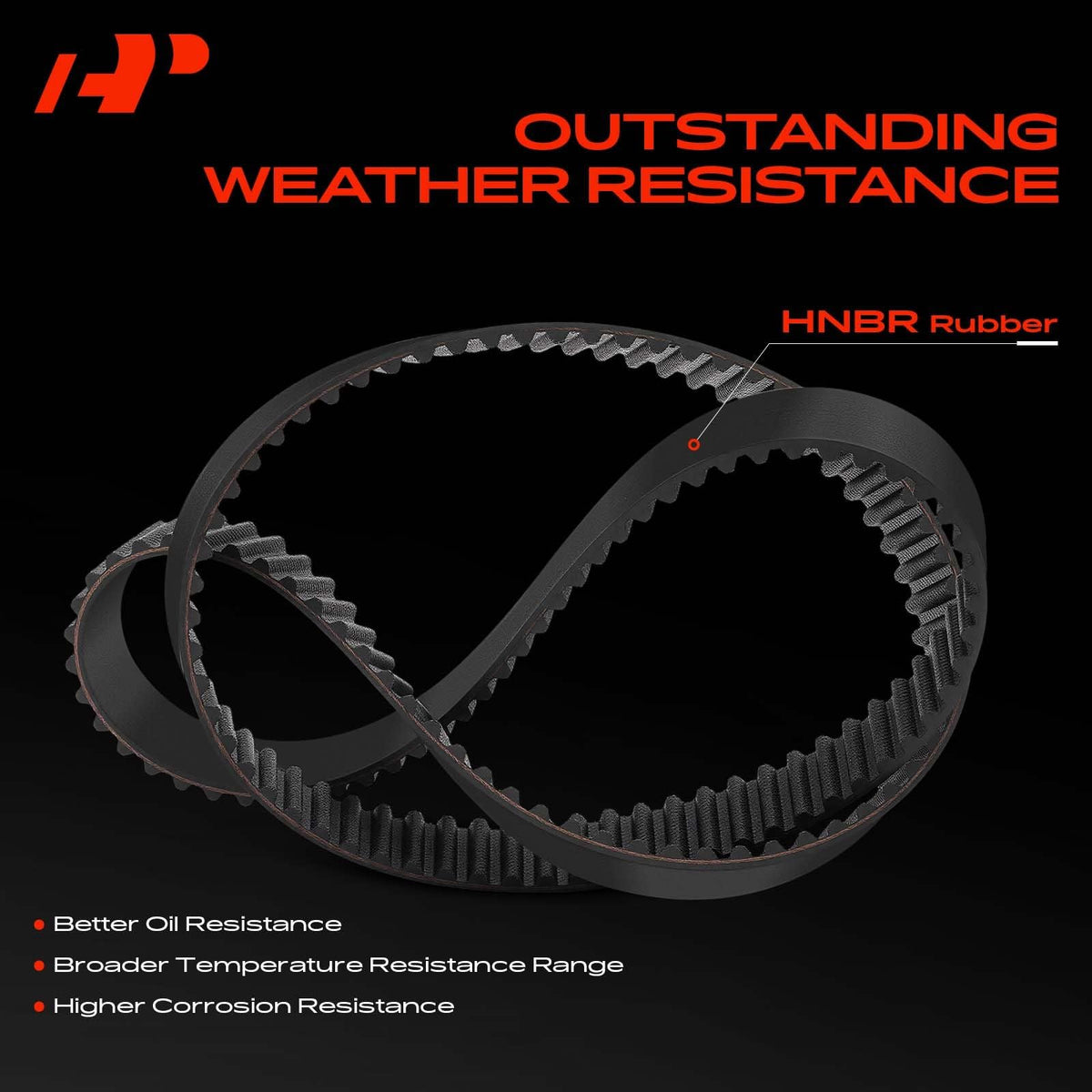 A-Premium Engine Timing Belt Compatible with Jeep, Fiat