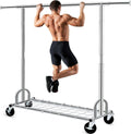 Clothing Garment Rack Capacity 525LBS Collapsible Clothes Rack | Adjustable Clothing Racks on Wheels Rolling Clothes