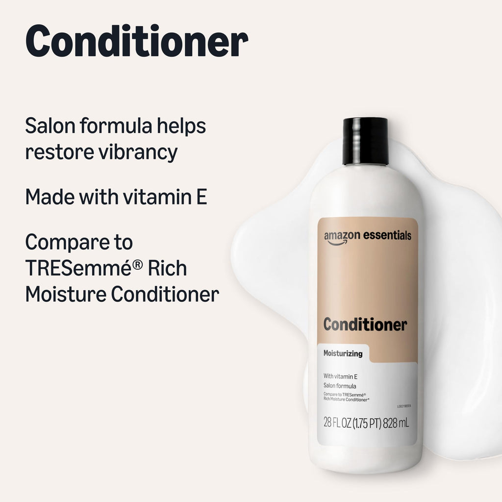 Moisture Rich Conditioner, 28 Fl Oz (Pack of 4) (Previously Amazon Basics)